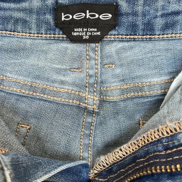 Bebe skinny jeans, medium wash size‎ 30 - Picture 10 of 11